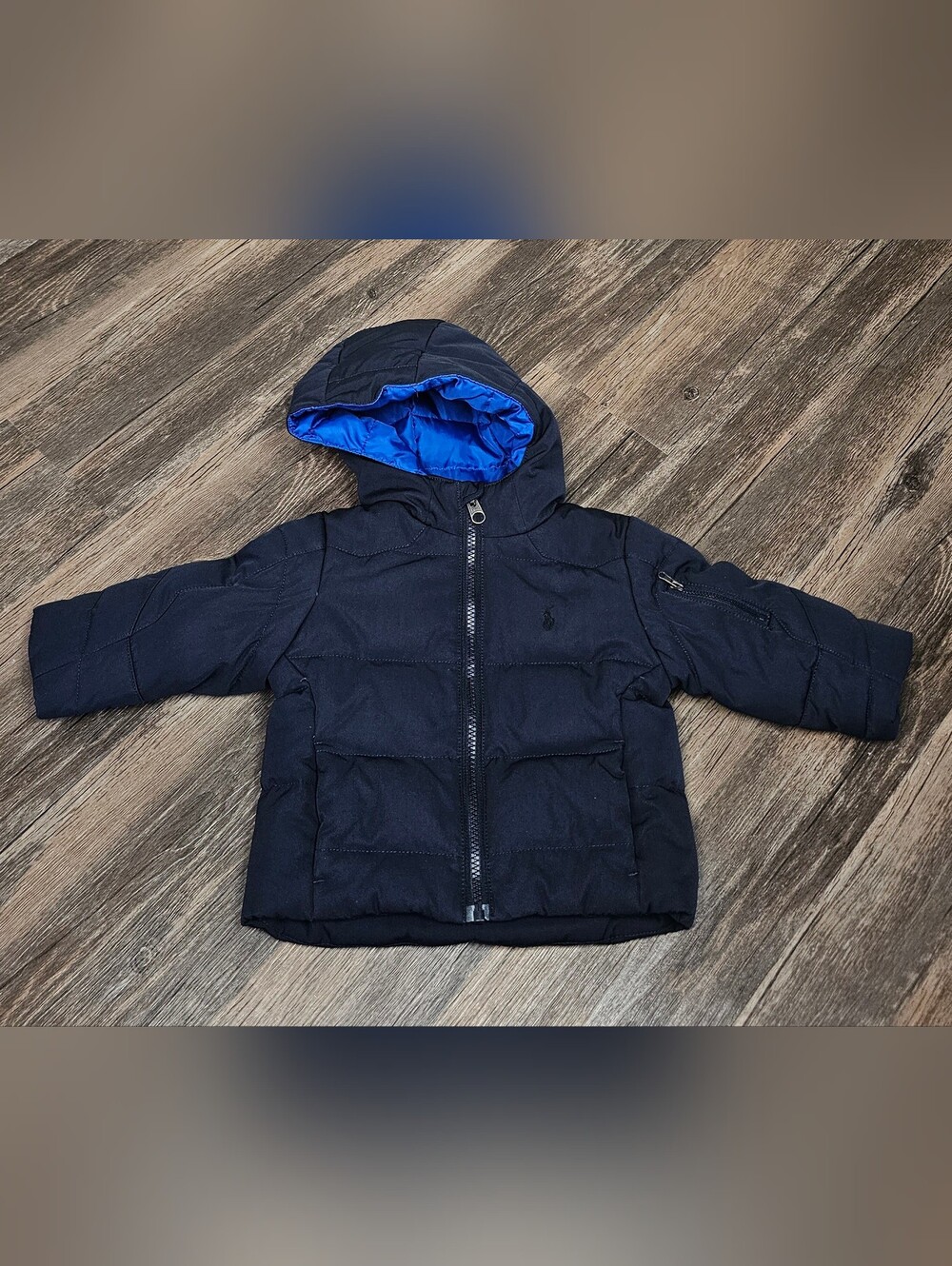 Polo Ralph Lauren Baby Boys Navy Blue Down Puffer Jacket Coat 18M